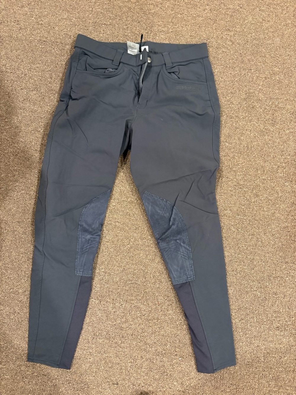 Men's Dark Gray Performance Riding Trousers